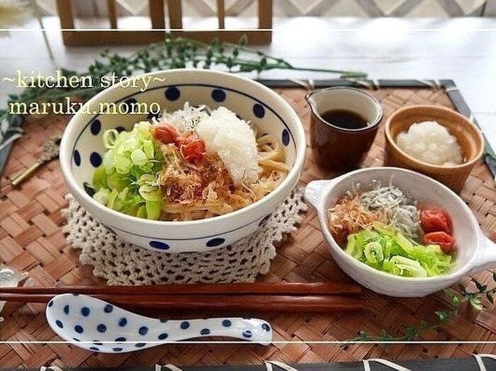 ツルツルもっちり♪青じそ風味の手打ちうどん