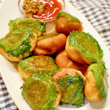 乳アレルゲン対応!缶詰活用♪大豆とツナのチーズ入りお焼きのレシピ(ヴィーガンシュレッド使用)