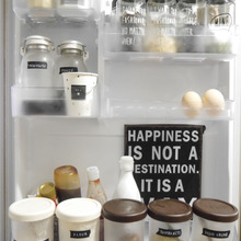 冷蔵庫のドアポケットは、100均容器で可愛く保存★