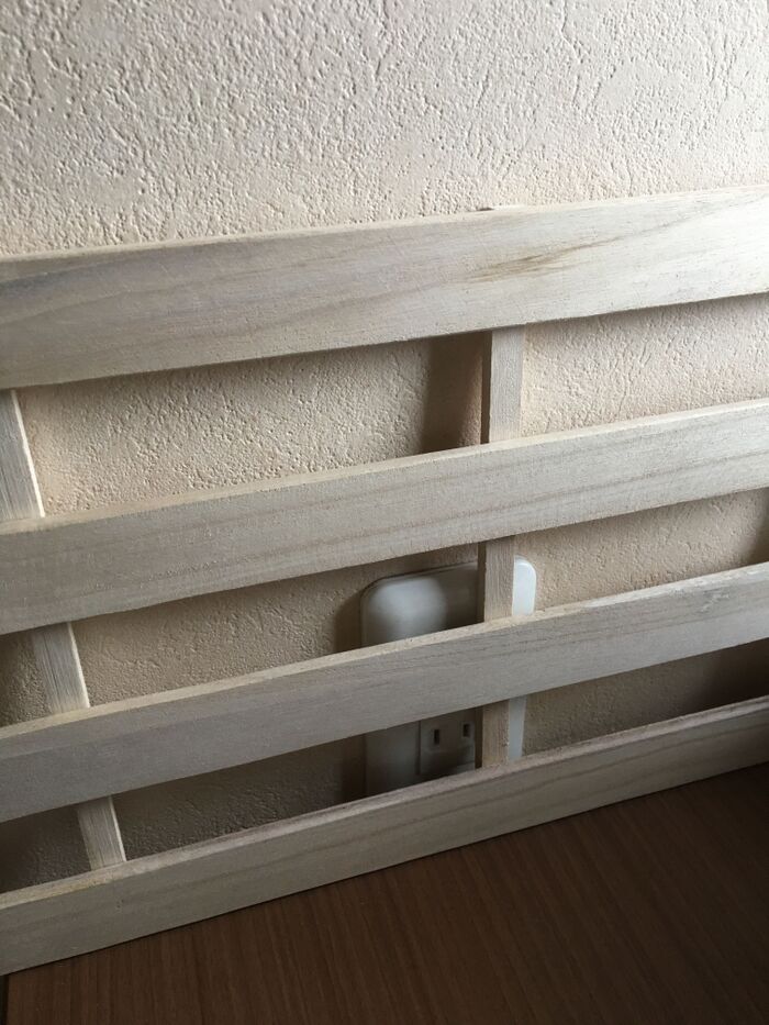 すのこの配置を決め、すのこを繋ぐ