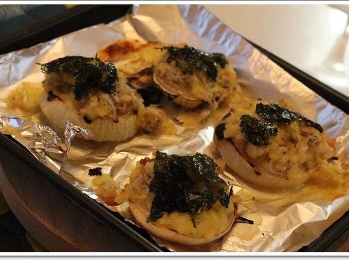 玉ねぎのグリル♪りんごとしらすのヴィーガンシュレッド☆韓国のりのせ☆