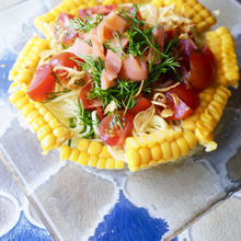 ラ王袋麺で簡単!爽やかレモンハーブの香り?サッパリまぜそば