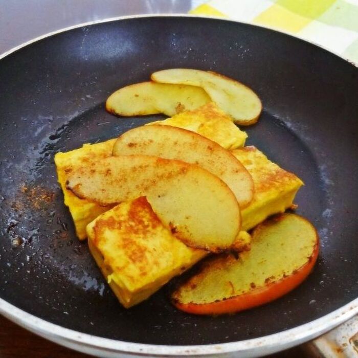 高野豆腐のアップルフレンチトースト