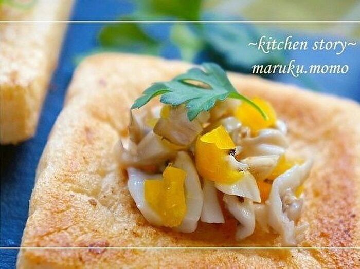 9.舞茸とパプリカのアップ。