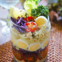 日清ラ王のレモン香る♪サッパリボトルサラダまぜそば②