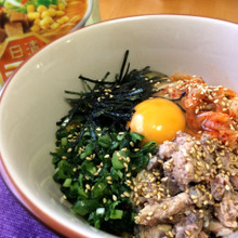 さばの味噌キムチまぜそば