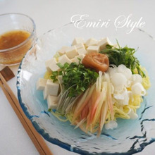 梅かつお香る♡さっぱり♪煎り酒まぜそば☆伝統調味料「煎り酒」簡単作り方付