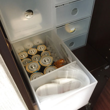 電池収納にぴったりな、無印良品の小物収納ボックス