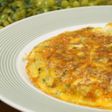 ゴーヤーの濃厚スパニッシュオムレツ