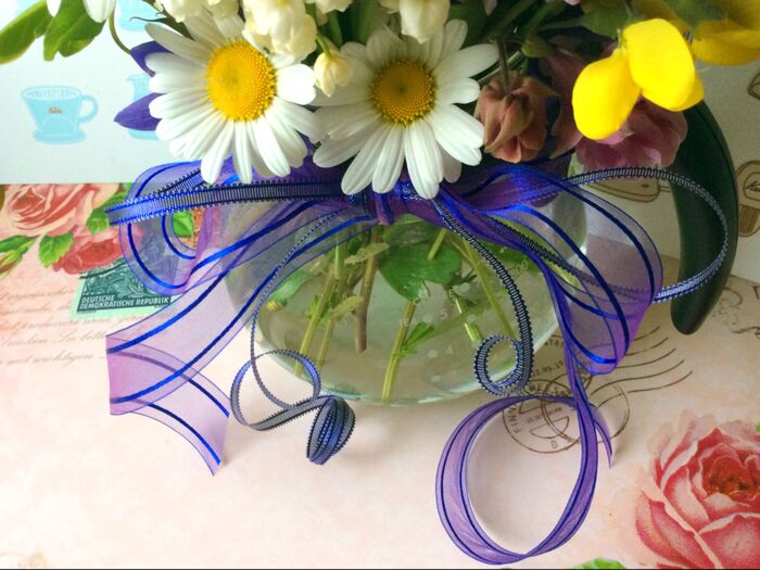 可愛いらしく リボンで アレンジ♪