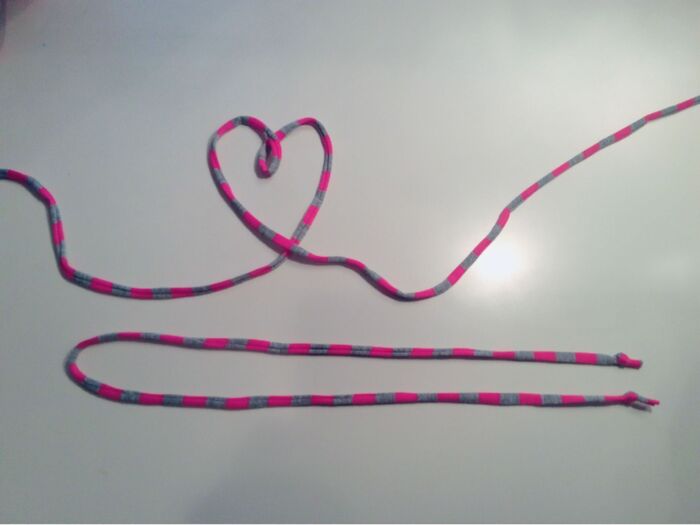 Tシャツヤーンを 70㎝に カットします♪