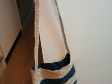 100均の麻紐でナナメ掛けバッグ