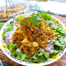 エスニック風味のカレーポークソテー