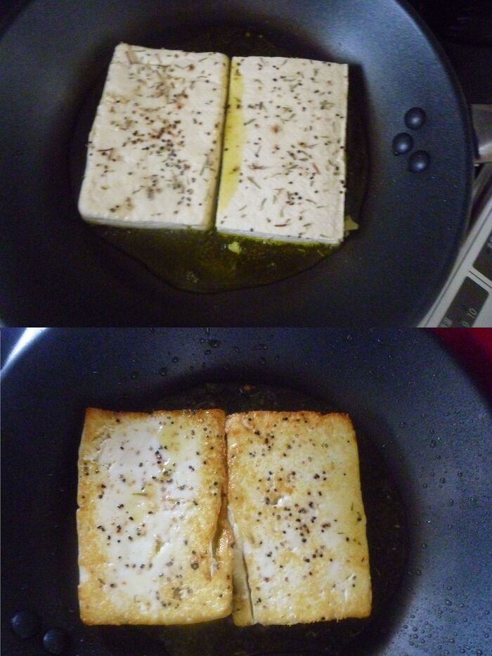 Step5 豆腐ステーキを作る。