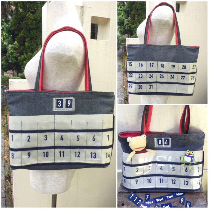 ダイソー3つ☆便利で楽しいカレンダーバッグ☆