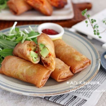 女子うけ間違いなし*とろけるチーズがたまらない♡アボカドのイタリアン春巻き*