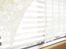 節電と目隠し★ダイソーのウインドオーニング&突っ張り棒で猛暑対策