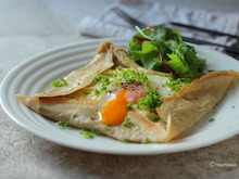 ヴィーガンシュレッドで作るそば粉のガレット