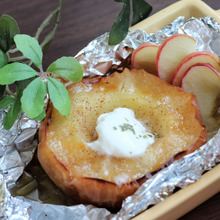 私のヴィーガンレシピ ジューシー焼きりんご