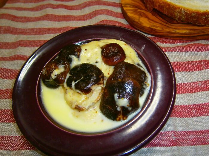 ヴィーガンシュレッドで干ししいたけのチーズ煮