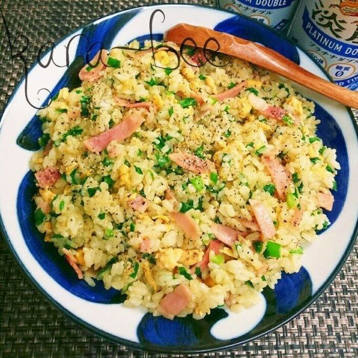 バターでコクうま♡思い出の母のニラ玉チャーハン