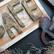 【ハンドメイド】スルスル切れる!100均発泡スチロールカッターでアルファベット雑貨作り☆