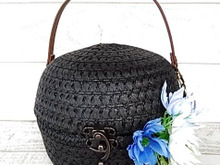 セリアの100均帽子で簡単♡まんまるかごバッグ(^^♪☆