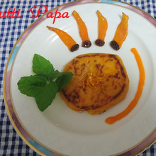 人参のオレンジカスタード、ギャレット仕立て