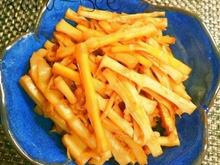 淡竹(ハチク)で激ウマ♡我が家のおつまみピリ辛メンマ