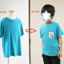 【既製品の簡単アレンジ】端切れポケットでオンリーワンのTシャツに!