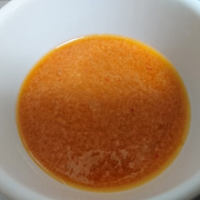 ひしほ味噌で、回転ドレッシング おいひ~