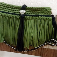 Tシャツヤーンの大人?編み編みかばん