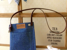 100均商品2つで簡単デニム風ポシェット♪