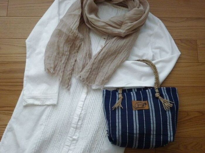 シンプルなお洋服に合わせると、