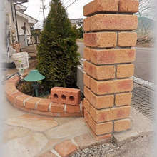 《step1》モルタル造形フェンスDIY! レンガ柱の造り方編