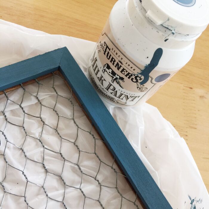 メッシュフレームを塗ります