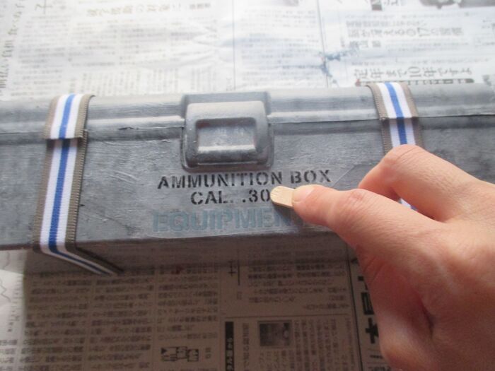 ⑦転写シートをつける。