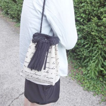 100均アレンジ! 300円で作れる2WAY巾着バッグ