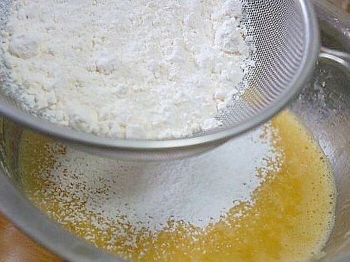 2.生地の用意。