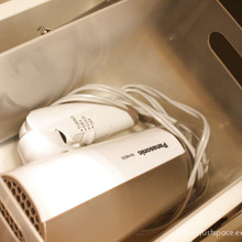 子供でもOK! なドライヤー収納。