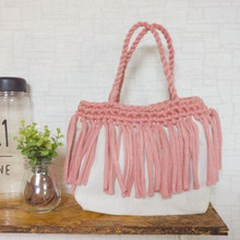 100均トートバッグをフリンジバッグにリメイク!