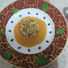 軽い納豆ともち麦のデザート、甘酒のかほり