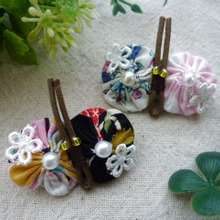 ヨーヨーキルトをアレンジ!ちょこんと可愛いチョウチョのブローチ