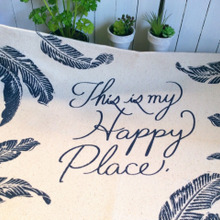 ロゴもオシャレな バナナリーフのコットンマット★