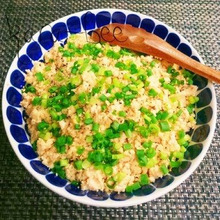 ダイエッター必見♡米無し!明太子バターお豆腐炒飯