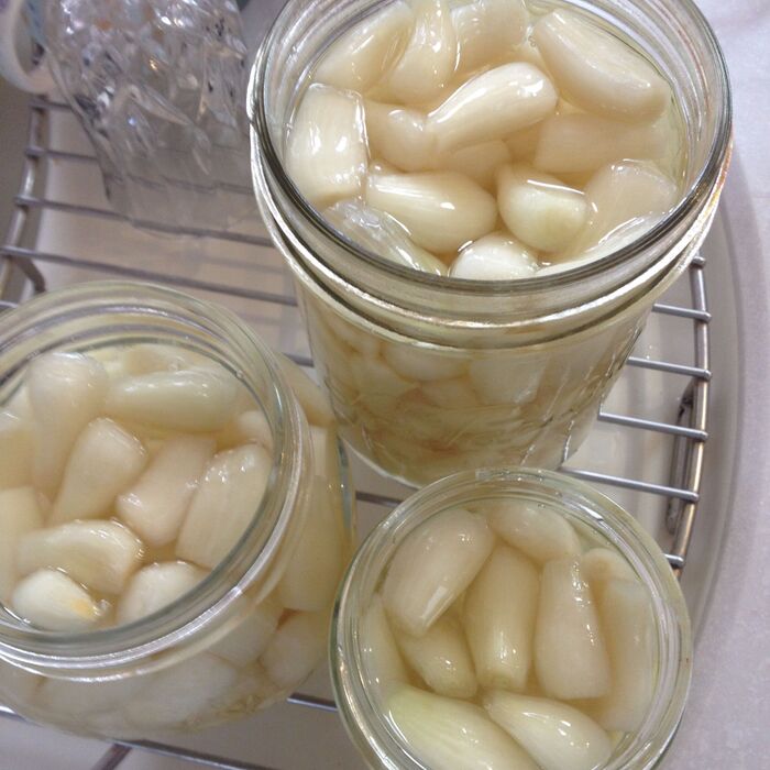 おたふくのらっきょう酢を使うと、らっきょう漬けが簡単にできました!