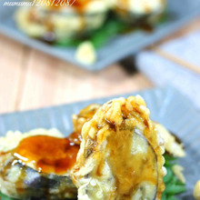 肉だねちょっとで食べごたえたっぷり! 茄子のはさみ揚げ