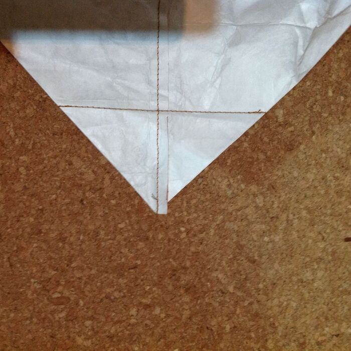 マチを縫います