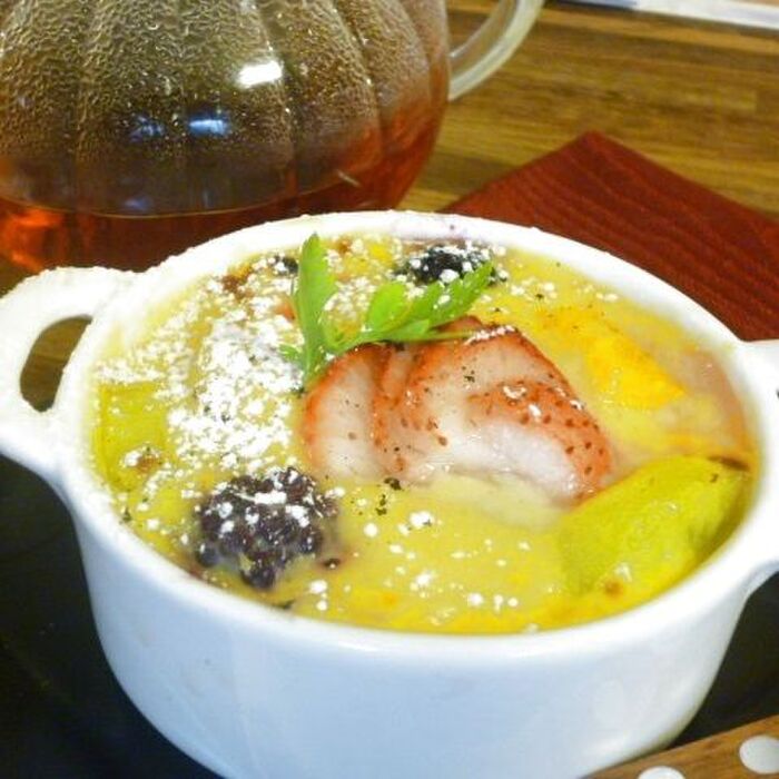 トースターで作る!フルーツグラタン