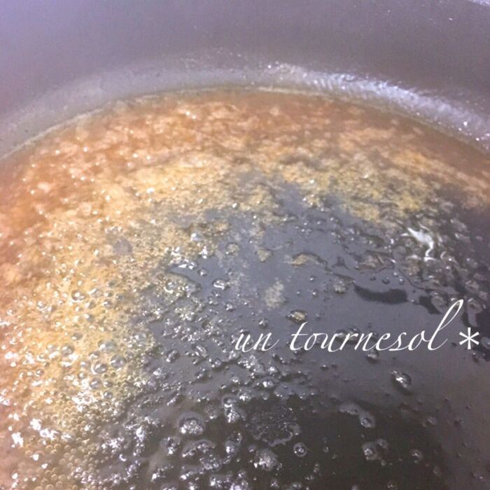 ④焦げやすいので全体を混ぜながら!